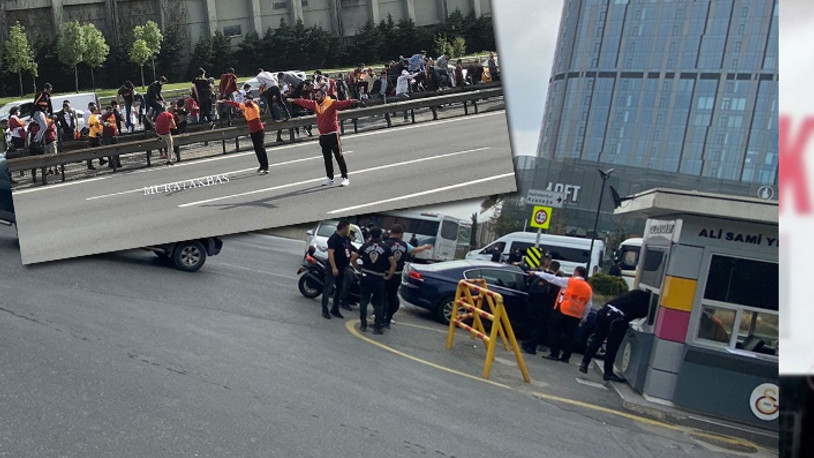 Galatasaray taraftarlarından şok protesto