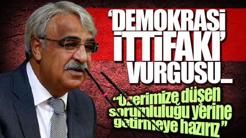 HDP Eş Genel Başkanı Mithat Sancar: Millet İttifakı'na girme talebimiz yok