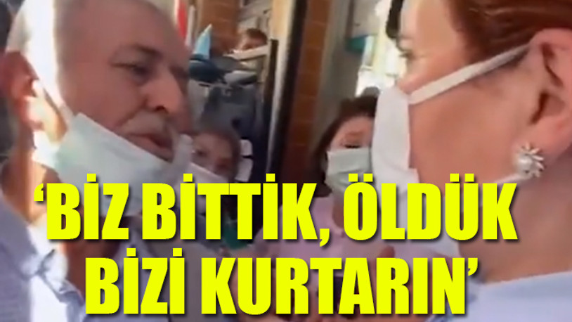 Çiftçi dertlerini Meral Akşener'e gözyaşları içinde anlattı, vicdanları sızlattı...