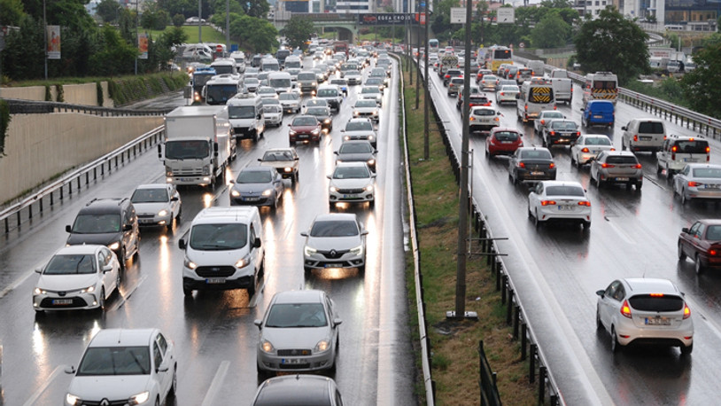 İstanbul'da trafik yoğunluğu