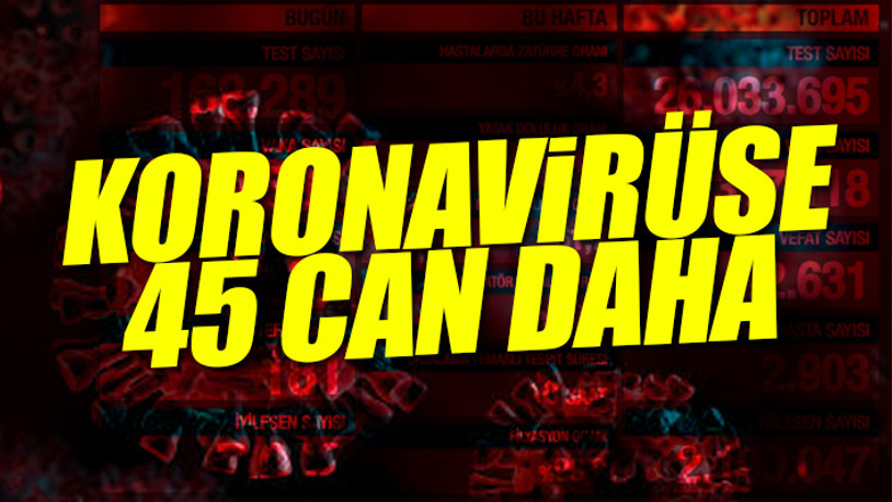 Türkiye'nin son koronavirüs tablosu açıklandı