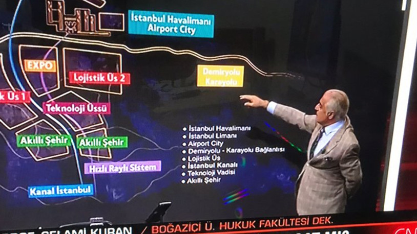 CNN Türk bunu da yaptı: Kanal İstanbul'u hukuk fakültesi dekanına anlattırdılar 