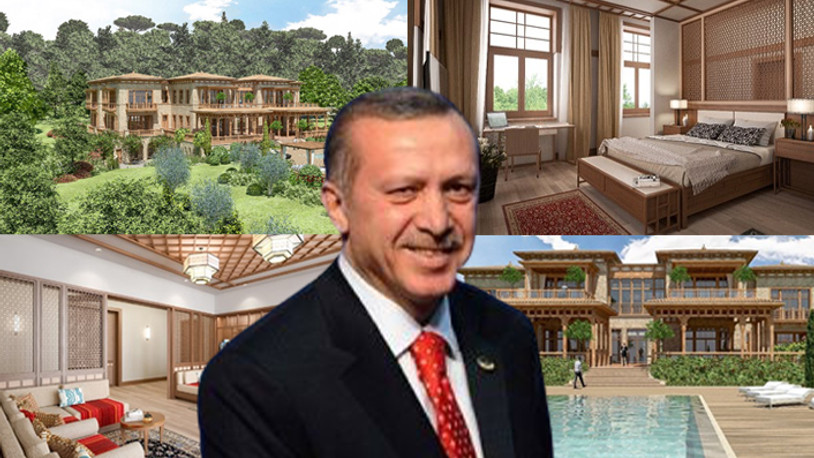 Erdoğan'ın 300 odalı yazlık sarayından inciler...