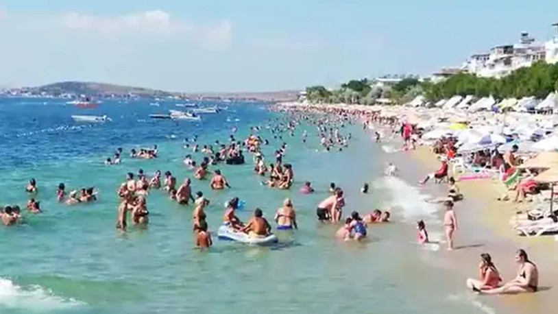 Marmara Denizi'ndeki adalar doldu, taştı...