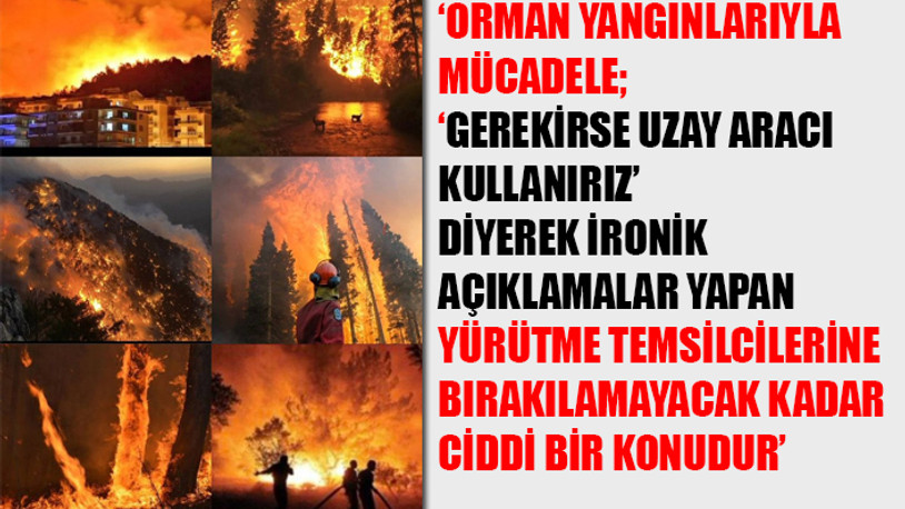 Orman yangınları için kullanılan uçak sayısı Cumhurbaşkanlığının uçak filosundan az...