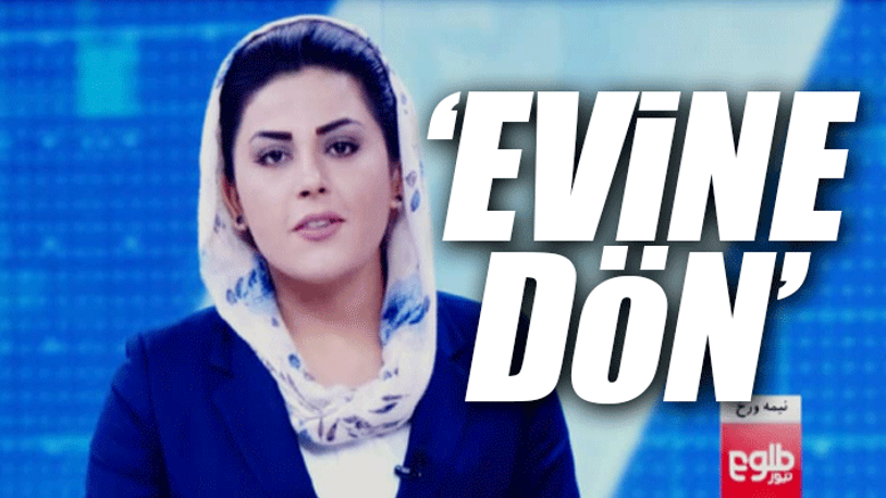 Afganistan devlet televizyonunun kadın haber sunucusu, çalıştığı ofise sokulmadı