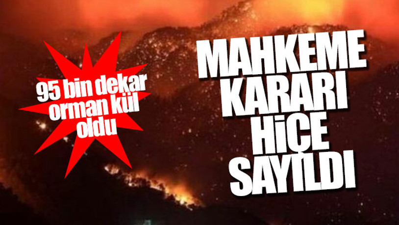 Marmaris’te yanan ormanlara maden ruhsatı verilmiş