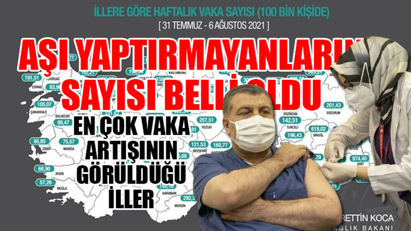 Sağlık Bakanı Koca haftalık koronavirüs haritasını paylaştı