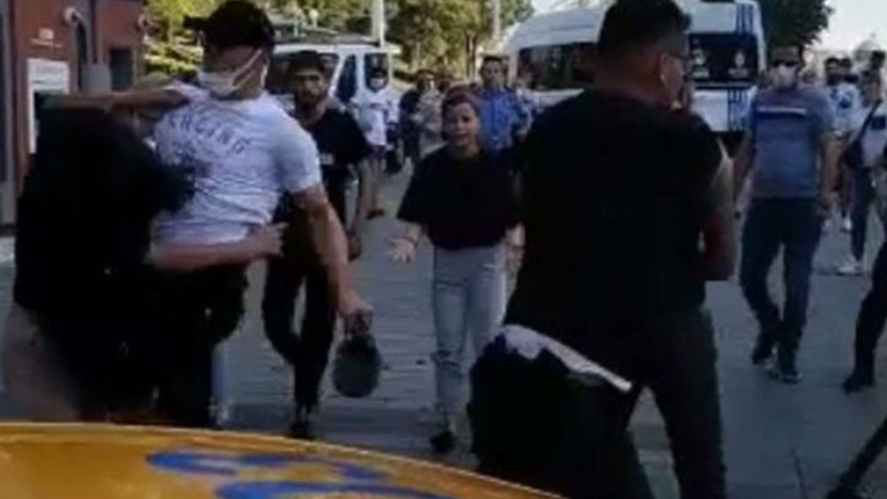 Taksim'de bir kadını darp eden İBB personelinin görevine son verildi