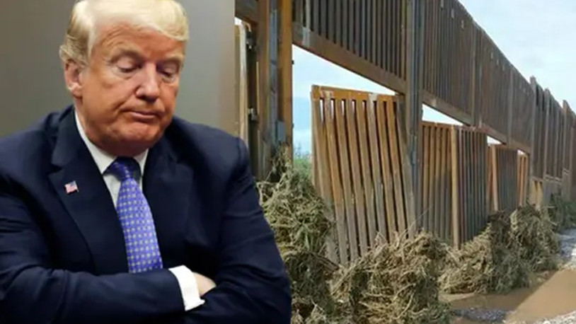 Yıkılmaz denilen milyarlarca dolarlık sınır duvarı yıkıldı