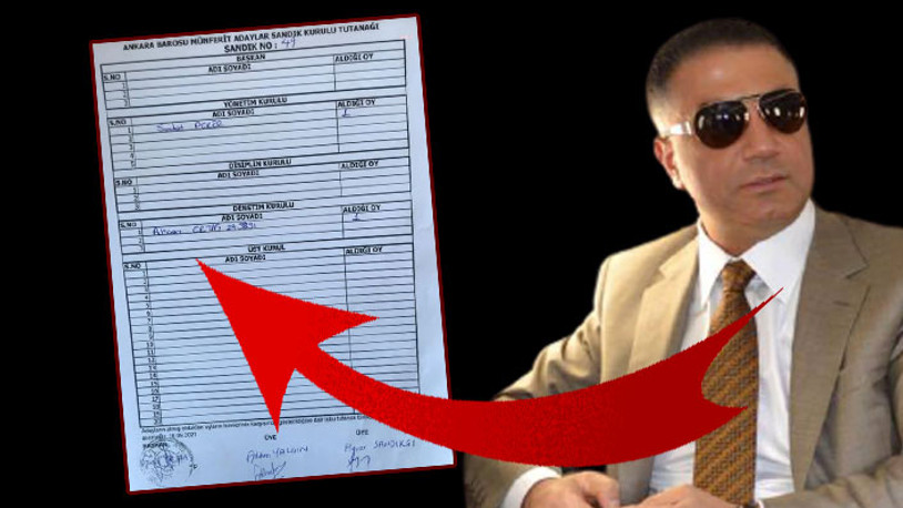 Baro seçimlerinde Sedat Peker'e oy çıktı 