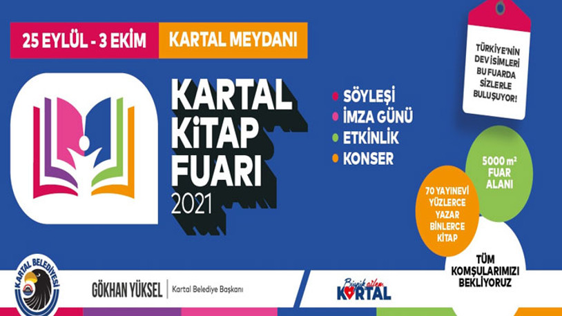 Kartal Kitap Fuarı, okurseverler ile yazarları yarın buluşturuyor