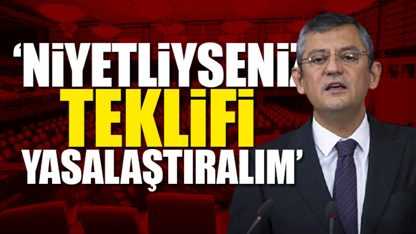 Cumhur İttifakı'nın 'sıfır vergi' hazırlığına CHP'li Özel'den yanıt