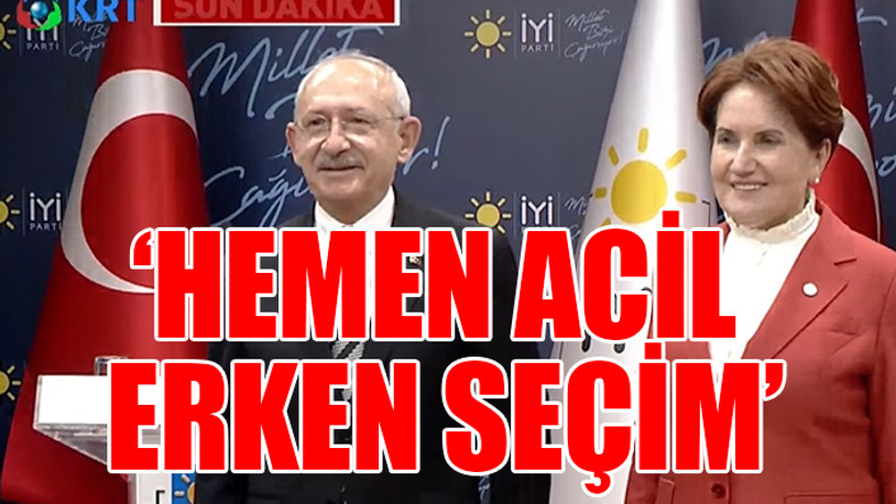 Kılıçdaroğlu - Akşener'den kritik kararlar