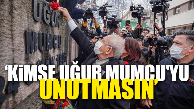 CHP lideri Kemal Kılıçdaroğlu, Uğur Mumcu'yu evinin önünde andı