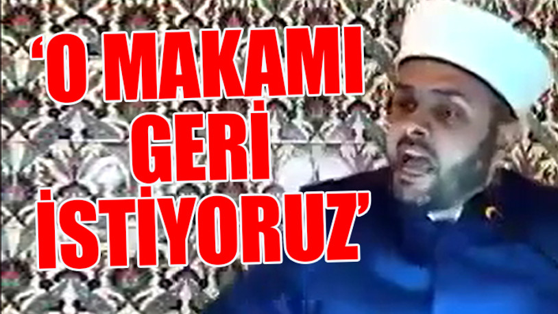 Diyanet'in imamı hilafet çağrısında bulundu