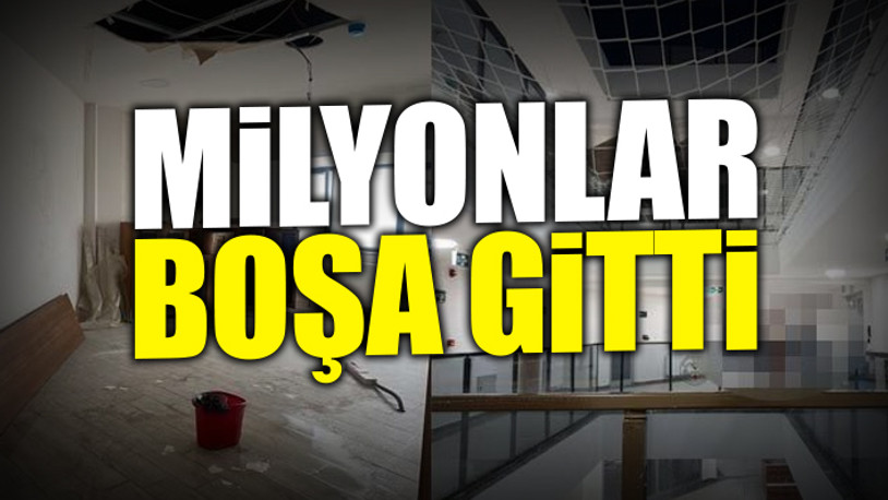 Erdoğan açılışını yapacaktı: Çöken tavanı sosyal medyada paylaşan çalışana soruşturma