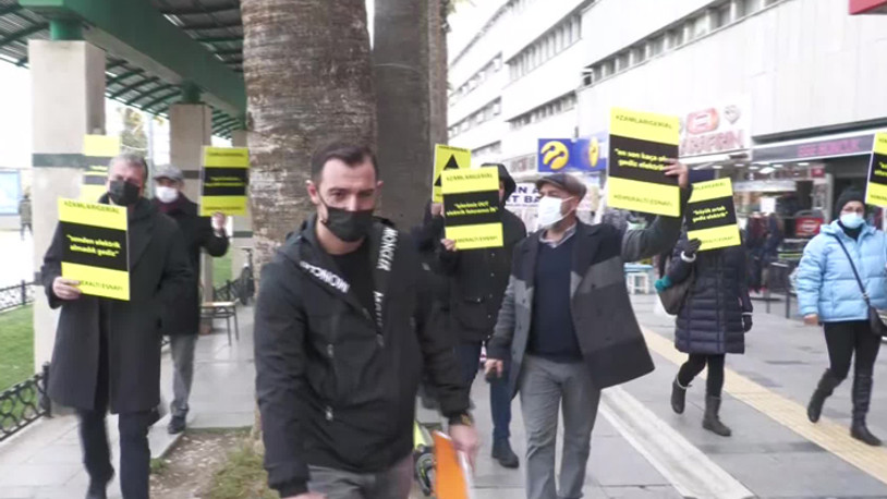 Esnaftan elektrik protestosu: Nefes alamaz hale geldik