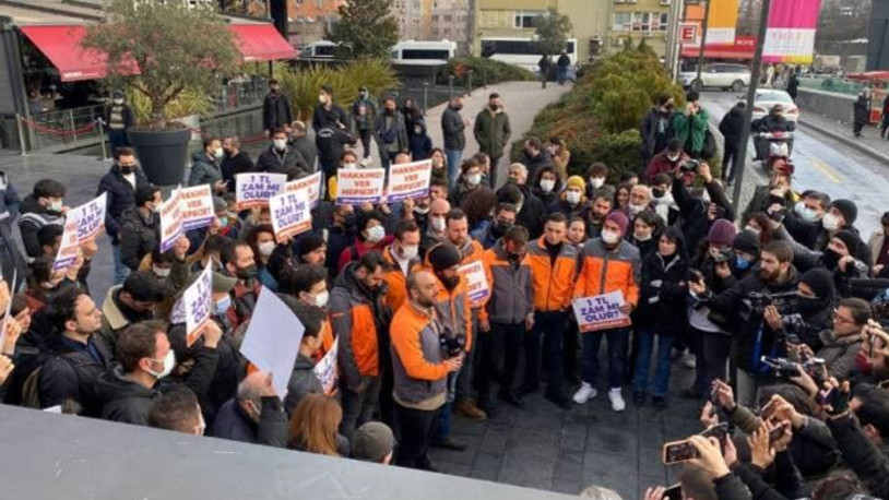 Kargo çalışanlarından '1 TL' protestosu: Zammı al başına çal