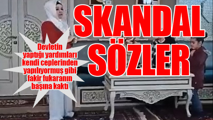 AKP Kadın Kolları Başkanı halkı 'yardımlarla' tehdit ederek oy istedi