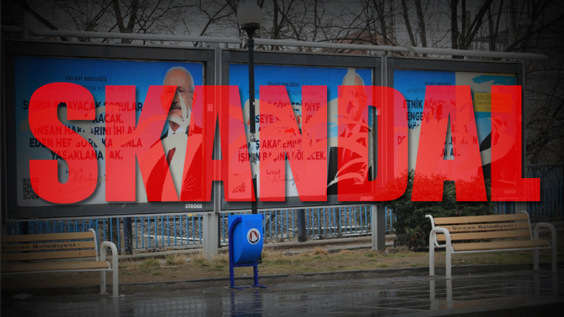 CHP lideri Kılıçdaroğlu'nun afişlerine saldırı: Korku dağları aşmış