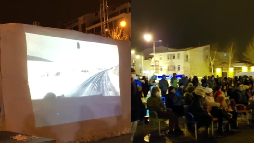 "Kar Kırmızı" filminin galası Kardan Perde Film Festivali'nde yapıldı