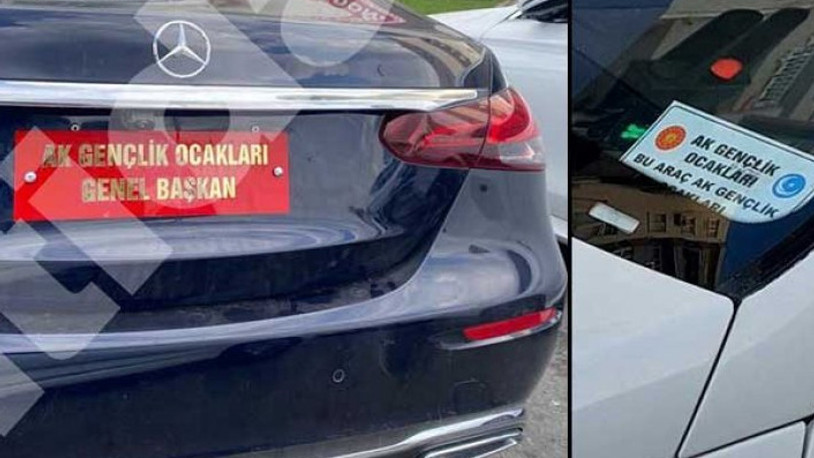 'AK Gençlik Ocakları' plakası sosyal medyayı ayağa kaldırdı!