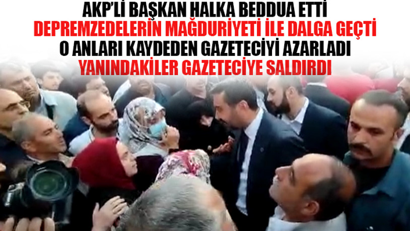 AKP'li belediye başkanı hedef gösterdi, belediye çalışanları gazeteciye saldırdı
