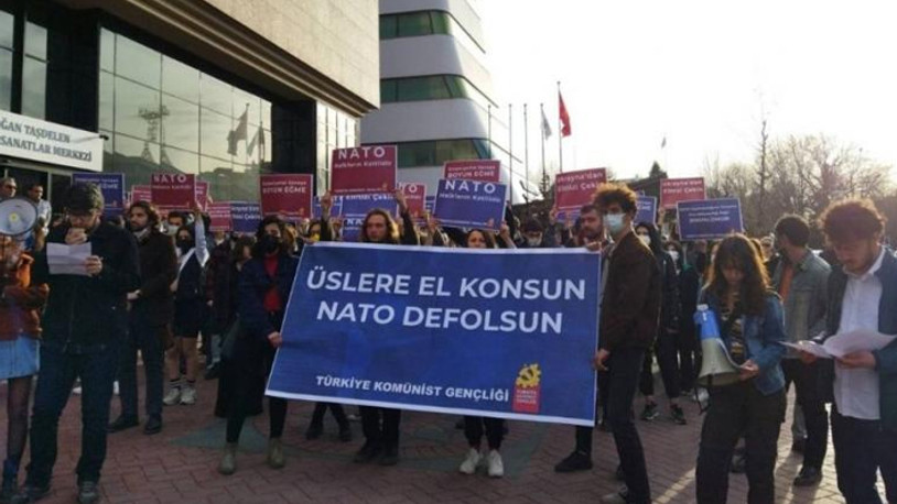 Ankara'da NATO karşıtı eylem: Üsler kapatılmalı, nükleer silahlara el konmalı