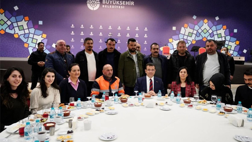 İmamoğlu, 4 bin belediye çalışanıyla iftarını açtı