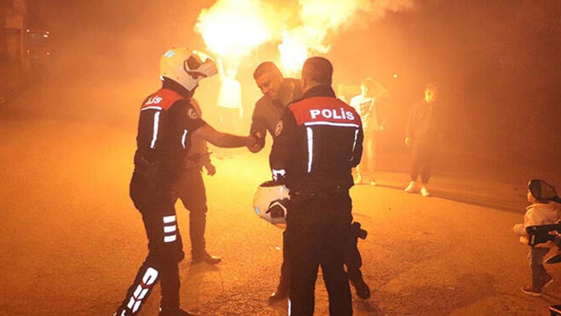 Kavga ihbarına giden polis sürprizle karşılandı