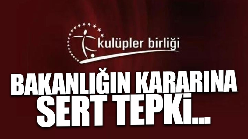 Kulüpler Birliği'nden Spor Kulüpleri Kanunu Teklifi'ne tepki