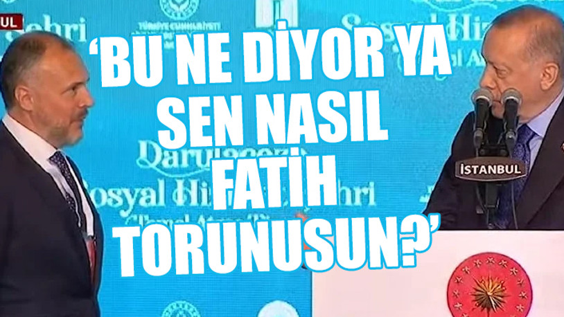 Erdoğan’dan müteahhide canlı yayında fırça