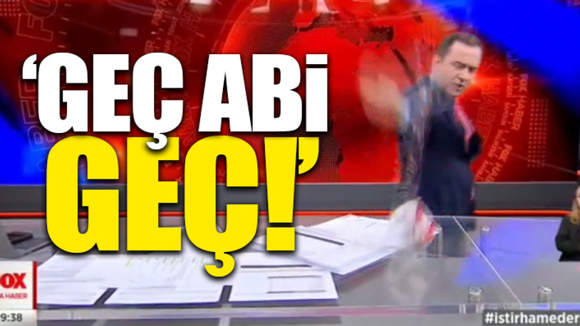 Habere sinirlenen Selçuk Tepeli bardak fırlattı  