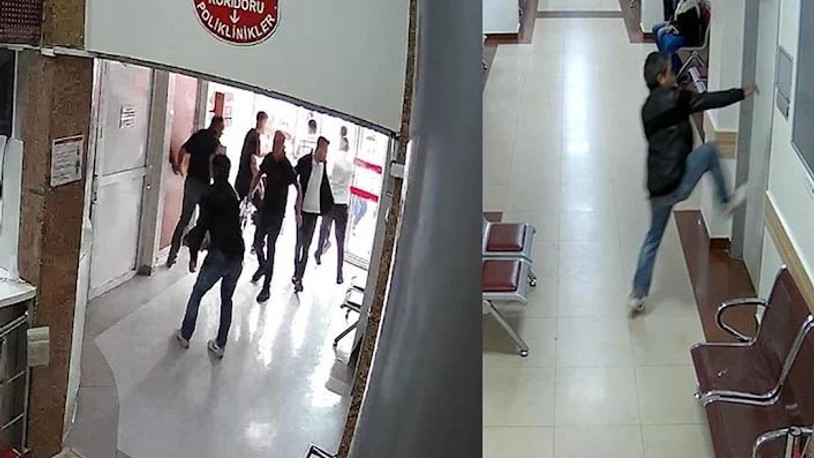 Hastanede kızına ve sağlık çalışanlarına bıçakla saldırdı