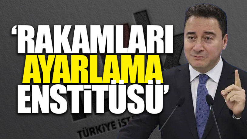 Ali Babacan'dan TÜİK'e sert tepki 