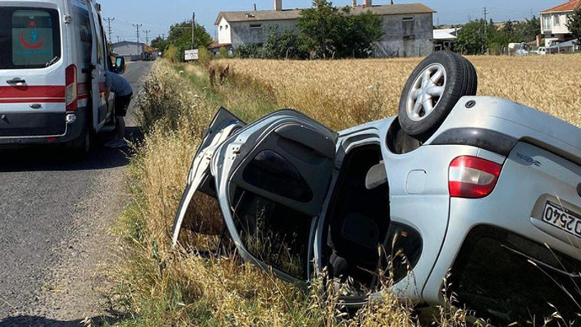 Arı paniği kazaya sebep oldu: 3 yaralı