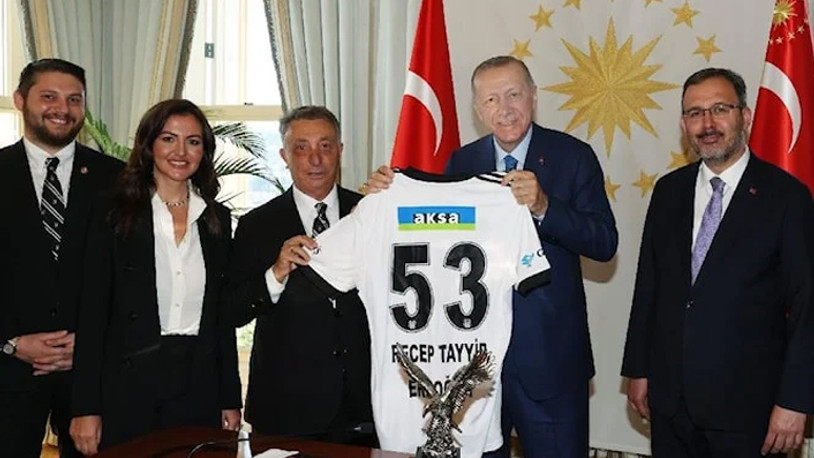 Beşiktaş Başkanı Ahmet Nur Çebi'den Erdoğan'a ziyaret