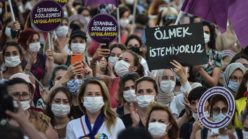 Kadınlar, 'İstanbul Sözleşmesi' iptali kararından vazgeçilmesi için 4'üncü kez Danıştay'da