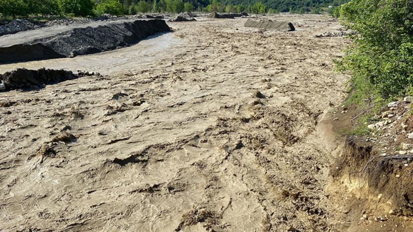 Sağanağa teslim olan Sinop'ta 2 köy tahliye edildi 