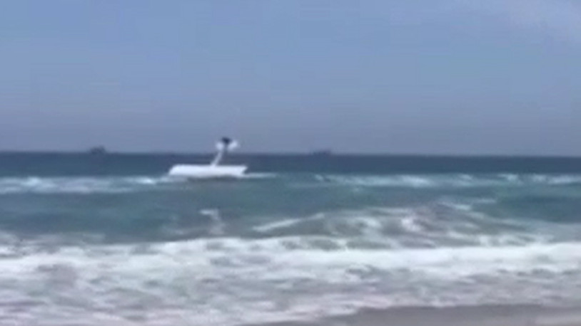 ABD'de uçak suya düştü