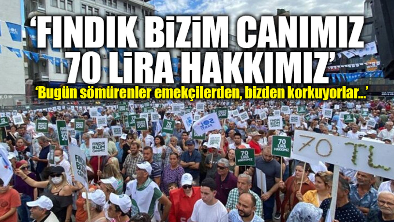 Fatsalılar 'Fındıkta Sömürüye Son' mitinginde bir araya geldi