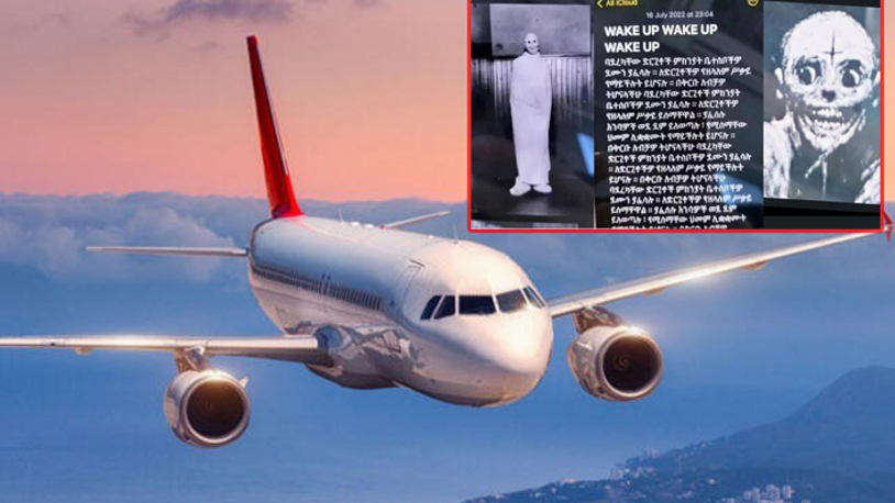 Uçakta korku dolu anlar: Yolcuların telefonuna aynı mesaj geldi