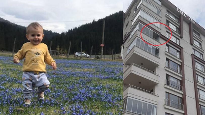 6'ncı katın balkonundan düşen 2 yaşındaki Talha'dan acı haber