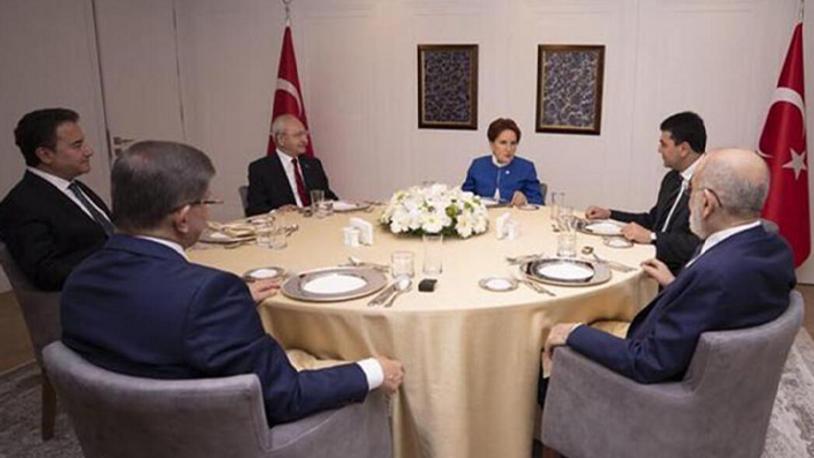 Altılı masada 'erken seçim önlemleri' başladı