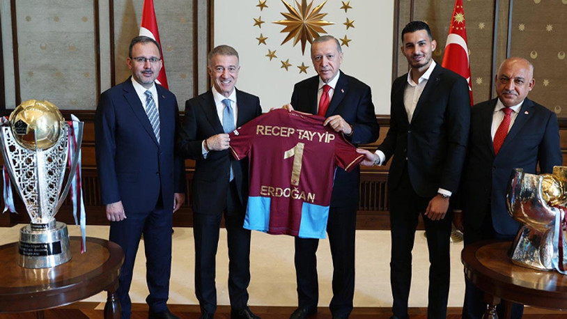 Erdoğan, Trabzonspor'u kabul etti