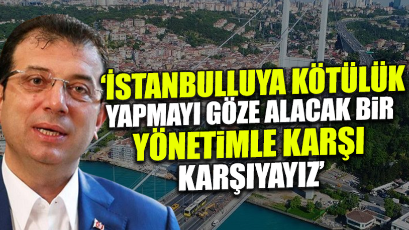 İmamoğlu, iktidara sert çıktı