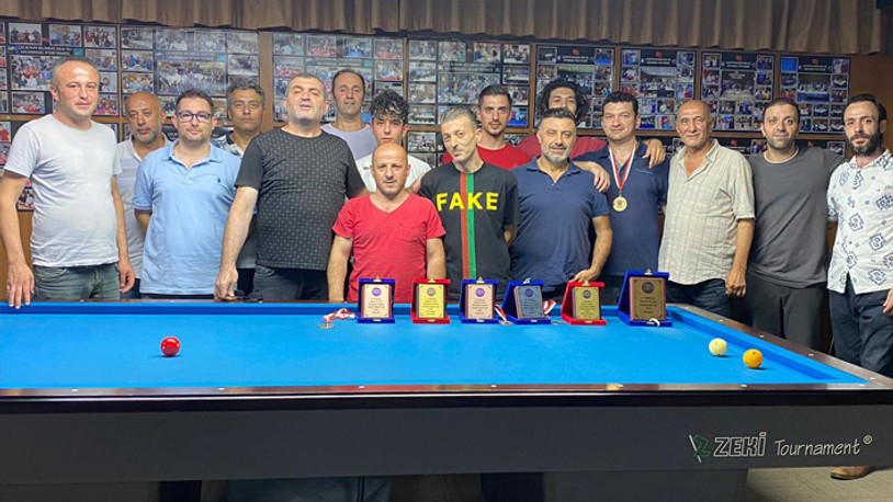 Üç bant bilardo turnuvasında şampiyon belli oldu