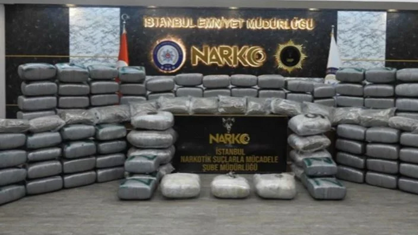 İstanbul'da 593 kilo uyuşturucu ele geçirildi