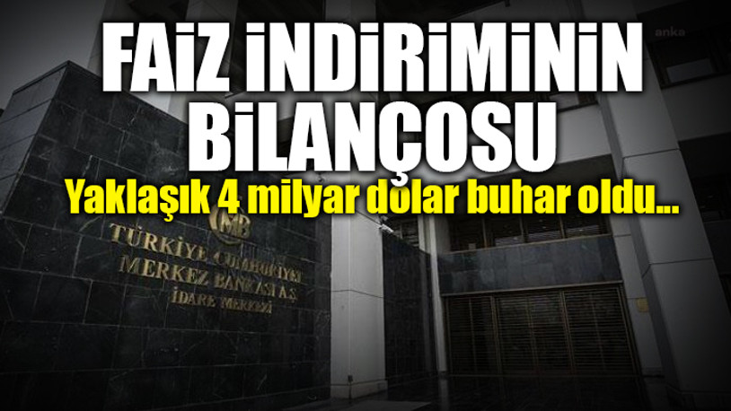 Merkez Bankası'nın brüt rezervinde büyük kayıp
